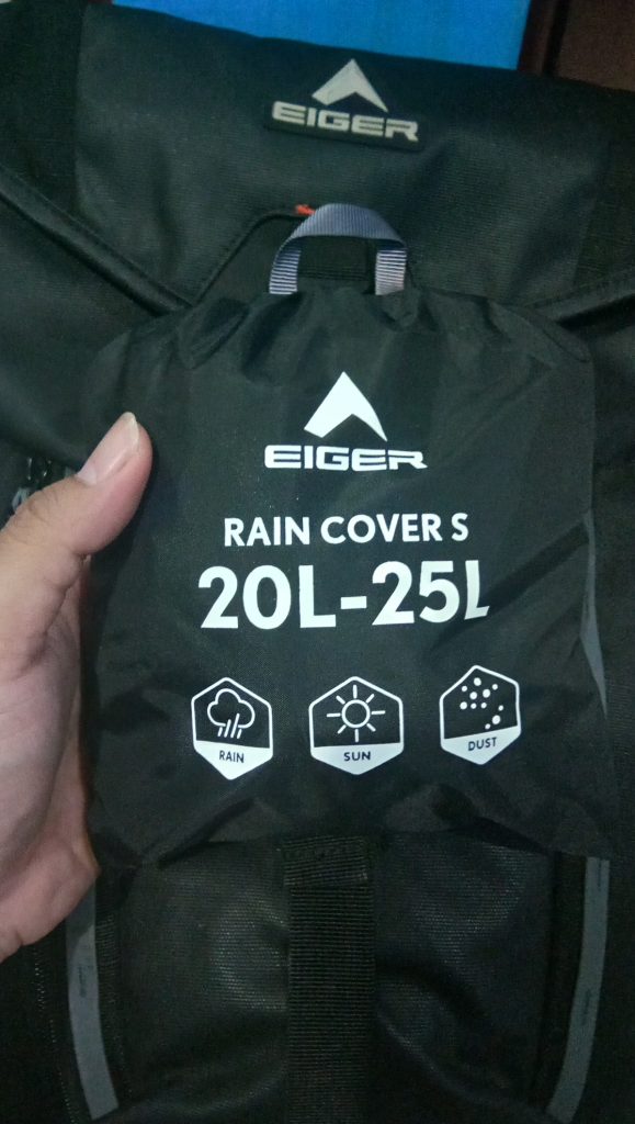 Cover Bag Eiger dengan Tas